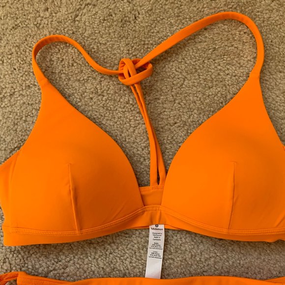 Lululemon Women's Deep Sea Top and Coastline Bottom, Vivid Amber, size 6/6 NWT - Picture 3 of 7